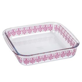 Spice By Tia Mowry 1.8 Quart Spicy Cloves Glass Square Baker