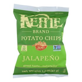 Kettle Brand Potato Chips - Jalapeno - Hot - 1.5 Oz - Case Of 24